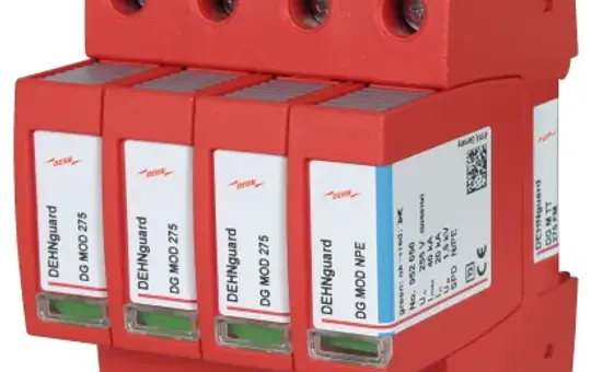 DEHN 952315 Surge Arrester Type 2 4-pole, telecommunications contact, TT and TN-S