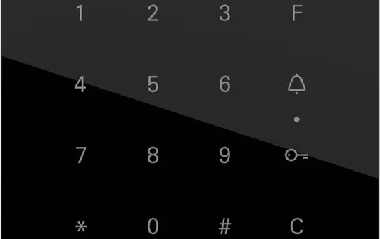 GIRA 5550000 Clavier à code sans clé Système 106 standard | verre noir