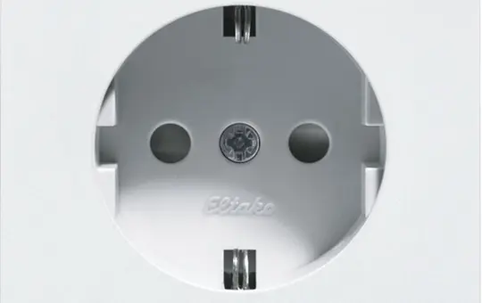 ELTAKO DSS55EOR-pg Schuko socket outlet without individual frames | polar white glossy