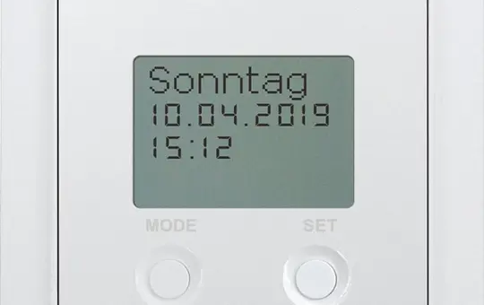 ELTAKO 30055808 Radio Switch Timer with display | polar white matt