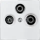 ELTAKO TV55E/3-pg Cache antenne tripler | blanc polaire brillant