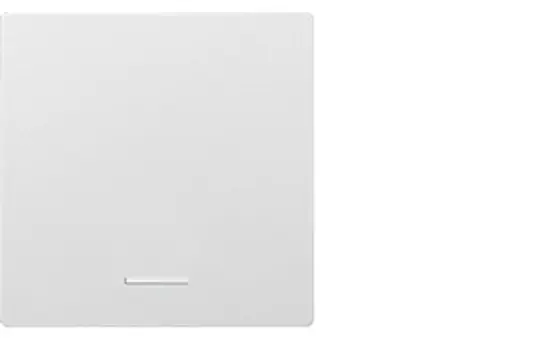 ELTAKO 30055949 Bascule en design E-55 pour boutons-poussoirs sans fil 55x55 mm | blanc pur brillant