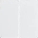 ELTAKO 30055922 Double bascule dans le design E-Design55 non gravé, pour boutons-poussoirs sans fil avec piles | anthracite mat