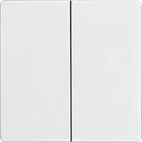 ELTAKO 30055922 Double bascule dans le design E-Design55 non gravé, pour boutons-poussoirs sans fil avec piles | anthracite mat