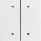 ELTAKO 30055929 Double bascule dans le design E-Design55 non gravés, pour boutons de bus | blanc pur brillant