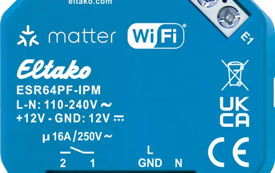 ELTAKO 30064021 Matte Impulse Relay Flush-Mounted 1S, potential-free