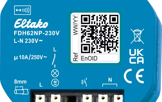 ELTAKO 30100038 Actionneur radio pour hottes aspirantes 1 contact normalement fermé, 10 A
