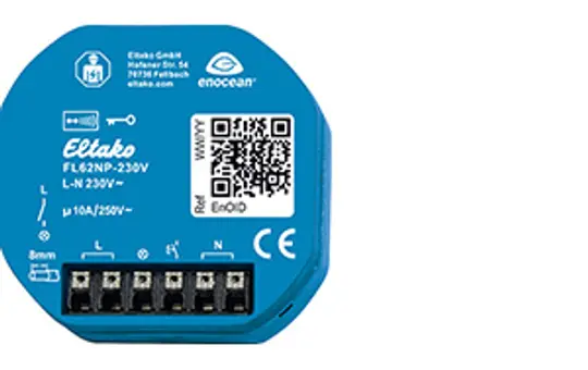 ELTAKO 30100530 Actionneur d'éclairage sans fil 1 contact normalement ouvert, 10 A, non exempt de potentiel