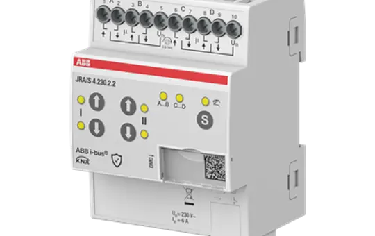 ABB JRA/S4.230.2.2 KNX Shutter Actuator 230 V 4-way, manual operation