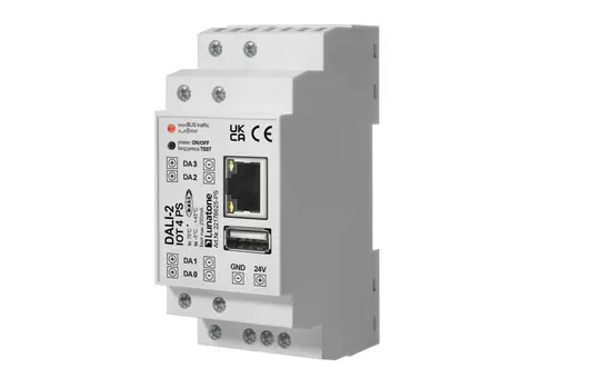 LUNATONE 22176625-PS Passerelle IoT DALI-2 IoT4, alimentation par bus intégrée