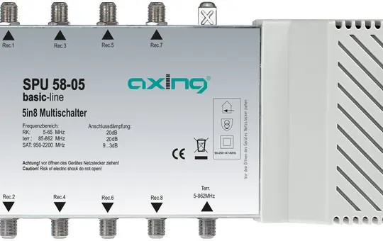 AXING SPU 58-05 Multiswitch 8 fois