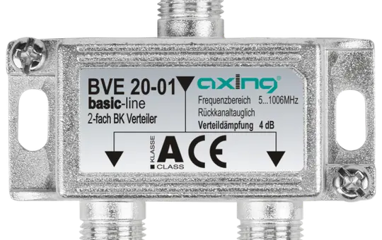 AXING BVE 20-01 CATV Distributor 1006 MHz 2-fold