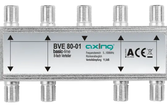 AXING BVE 80-01 CATV Splitter 1006 MHz 8-fold