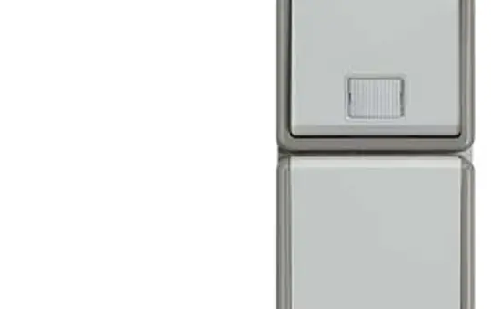 SIEMENS 5TD4811 Surface-mounted combination Delta flat IP44 Push button, socket, vertical