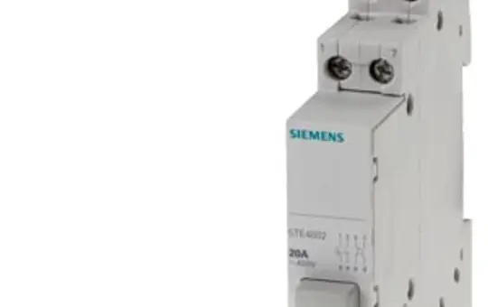 SIEMENS 5TE4802 Push Button without Latching Function 3 normally closed contacts + 1 normally open contact, 1 grey button
