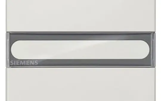 SIEMENS 5TG7156 Rocker Delta style Single-sided, title field | titanium white