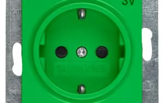 SIEMENS 5UB1900 Prise informatique Delta i-system SV, protection tactile | vert