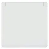 SIEMENS 5UH1205 Cover for SCHUKO Socket Delta i-system without insert, hinged lid | electric white