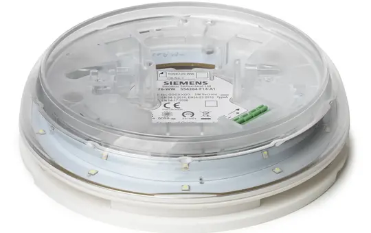 SIEMENS S54364-F16-A2 Socle de signalisation acoustique, LED blanche optique, parole/son