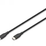 DIGITUS AK-300341-010-S Câble de connexion USB en silicone USB-C / USB-C | noir | 1 m