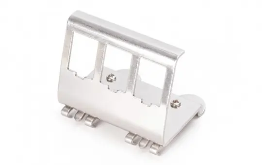 DIGITUS AN-25183 Adaptateur rail DIN pour Keystone Triple, métal