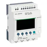 SCHNEIDER SR2B121FU PLC Control Relay Zelio Logic 12 I/O, 100 to 240 VAC, display, clock