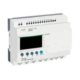 SCHNEIDER SR2B201B PLC Control Relay Zelio Logic 20 I/O, 24 VAC, display, clock