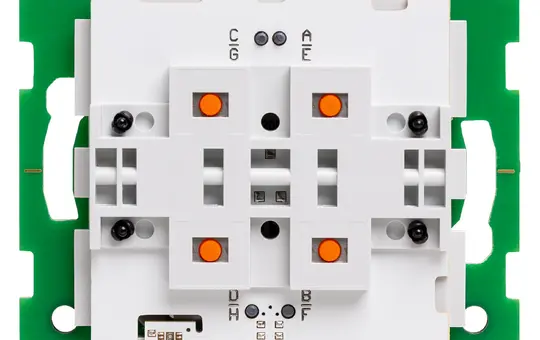 LINGG&JANKE 87840SEC KNX Secure Flush-Mounted 4-Gang Push Sensor BUDGET without integrated temperature and humidity sensor