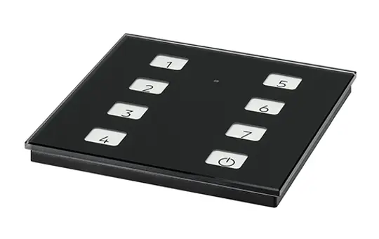 TRIDONIC 28004783 DALI2 Touch Sensor Glass 8-fold | black