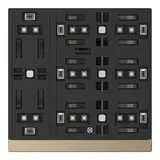 GVS CHPB-08/02.S.24 KNX Touch Sensor WALTZ Basic 4-fold | champagne