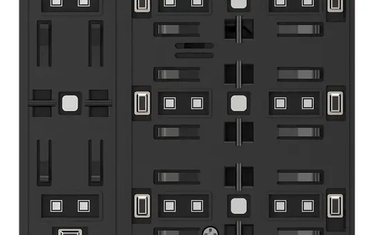 GVS CHPB-08/02.S.21 KNX Touch Sensor WALTZ Base 4-fold | black/anthracite