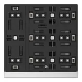 GVS CHPB-08/02.S.22 KNX touch sensor WALTZ Basis 4-fold | white/silver