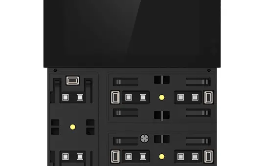 GVS CHTFB-3.0/6.S.24 Contrôleur de pièce KNX WALTZ TOUCH+PAD Base 3 fois | champagne