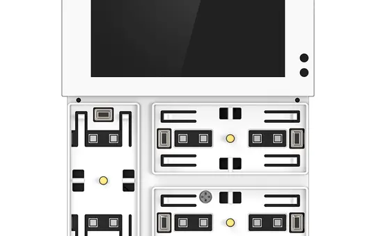 GVS CHTFB-3.0/6.S.20 KNX room controller WALTZ TOUCH+PAD Base 3-fold | white