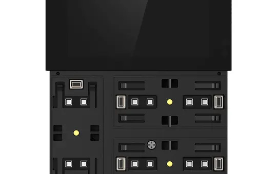 GVS CHTFB-3.0/6.S.21 KNX room controller WALTZ TOUCH+PAD Base 3-fold | black/anthracite