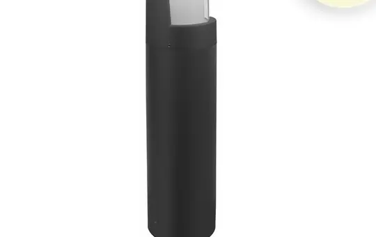 ISOLED 114283 Balise LED d'éclairage de chemin Poller-6 noir sable | 500 mm