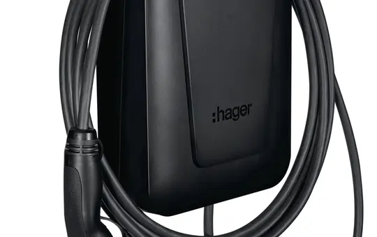 HAGER XVL122CLM Charging Station witty pro 22 kW, with charging cable