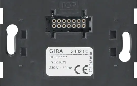 GIRA 248200 Flush-mounted Radio Insert RDS standard