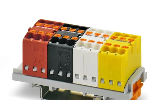 PHOENIX PTFIX 1,5-KNX-NS35 Bloc de distribution PTVFIX bus KNX 24 vitesses, en ligne | 1,5 mm²
