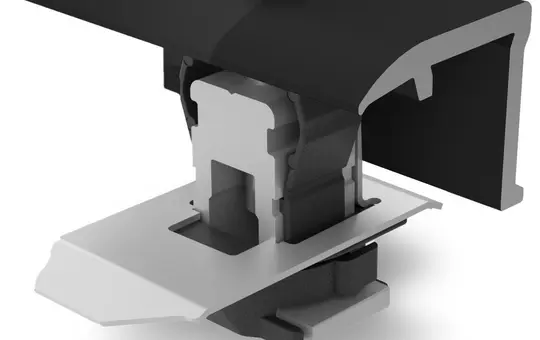 K2 2004545 Connecteur modulaire universel Terminal de fin | noir anodisé | 25-40 mm