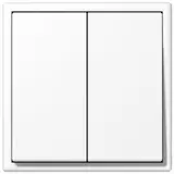 JUNG MATSLS995WWM Matte Push Button Set Series LS 2-way/4-way | snow-white matte