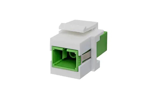 JUNG SCOS2GN Module Keystone en fibre optique OS2 | vert