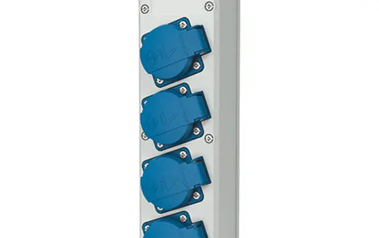 MENNEKES 88678 Power Strip 4-fold | light grey