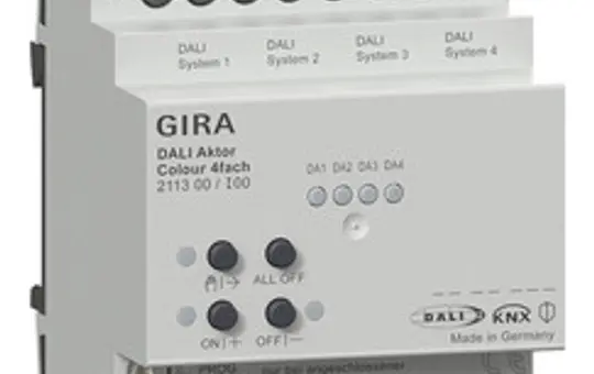 GIRA 211300 Actionneur DALI Couleur 4 fois