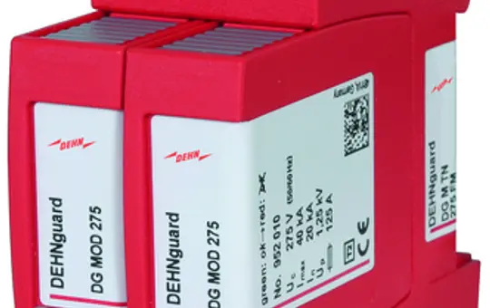 DEHN 952205 Parafoudre de type 2 Contact de télécommunications bipolaire TN-S, 275 V