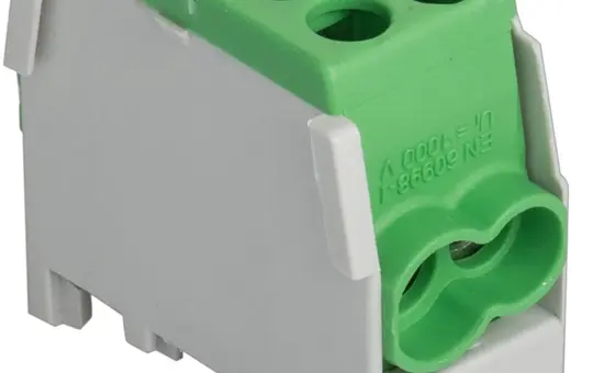 POLLMANN 2080138 Main Line Branch Terminal Blocks M2, 1-pole 2 inputs, 2 outputs | green | 25/16 mm²