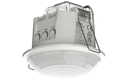 THEBEN PIRA T8-2 DE Détecteur de présence plafond PIRA 1 canal lumière, 1 canal présence, DE | blanc