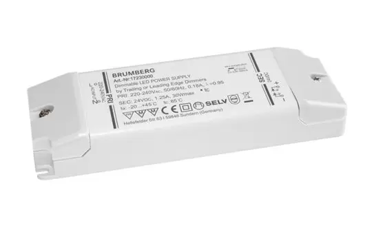 BRUMBERG 17230000 LED power supply unit 30 W, 24 V | white