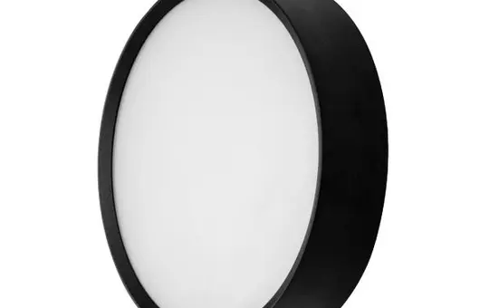 BRUMBERG 10036183MC LED wall-mounted lamp EYE round, seawater-resistant, 12 W, 1000 lm, 110° | textured black