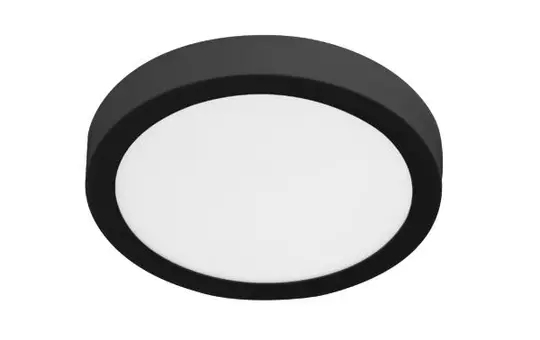 BRUMBERG 12246083 Panneau LED d'appoint FLAT37 rond 24 W, 2020 lm, 3000 K, 110° | noir